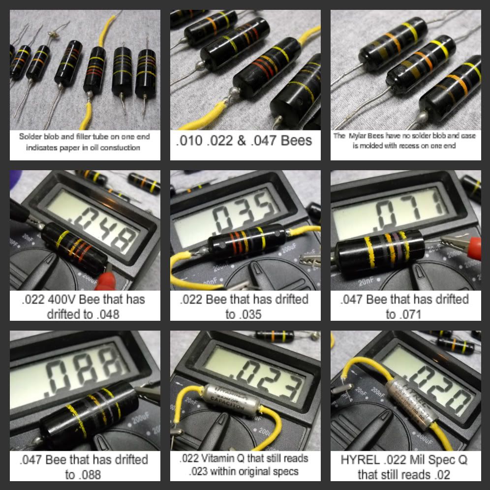 Mylar 50's Bumble Bee Capacitors, Not Paper In Oil????? Page 6 My